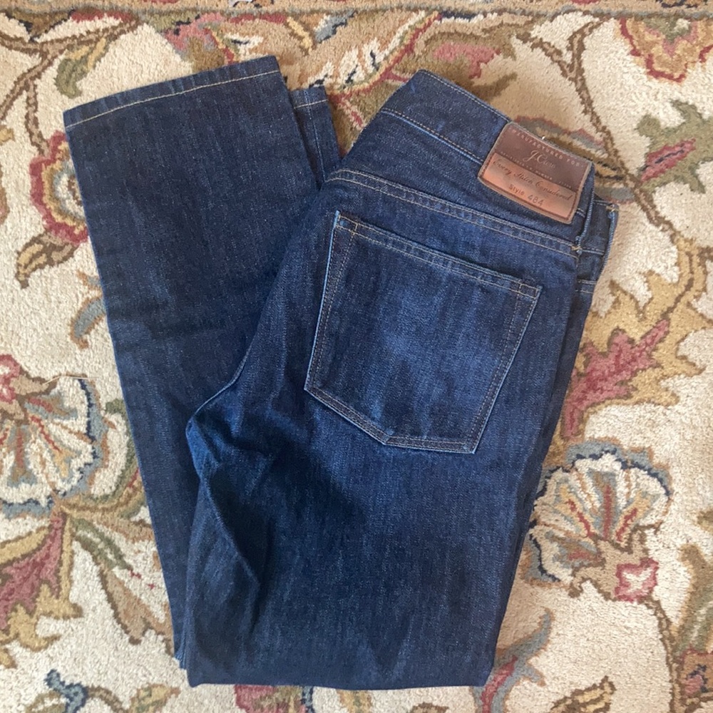 J. Crew 484 slim fit dark wash jeans